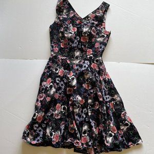 Hell Bunny - Skulls and Roses Dress